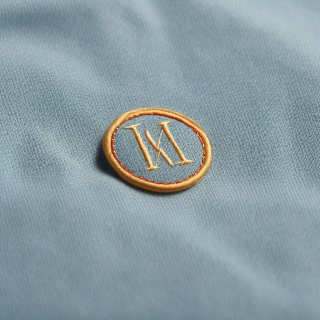 A quality inspector checking a garment seam