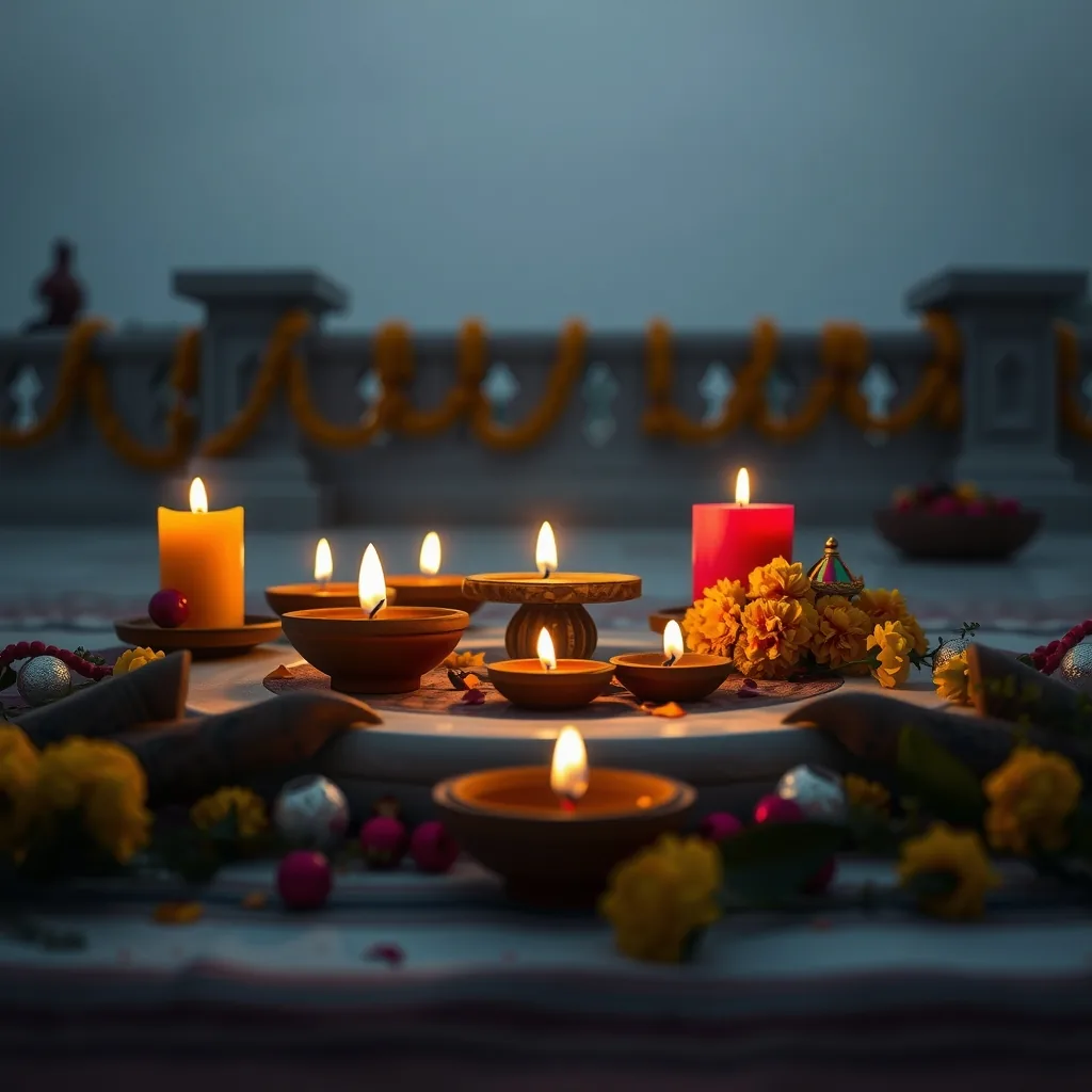 Candles, Diyas & Festive Décor