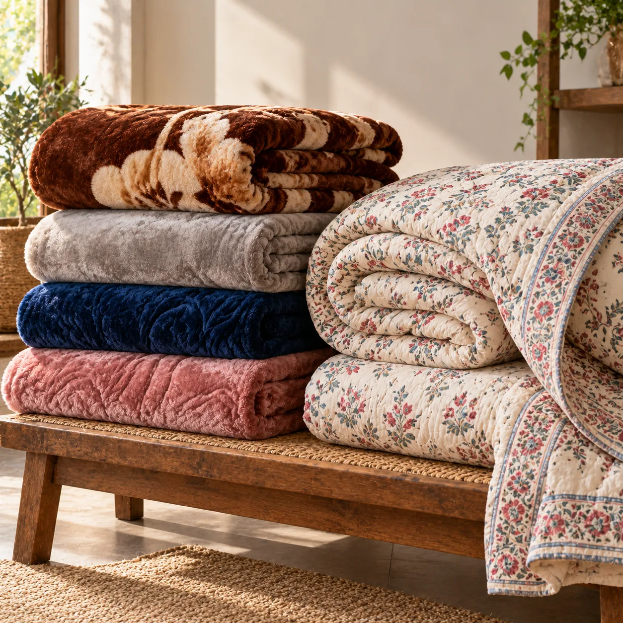 Blankets, Quilts & Razais