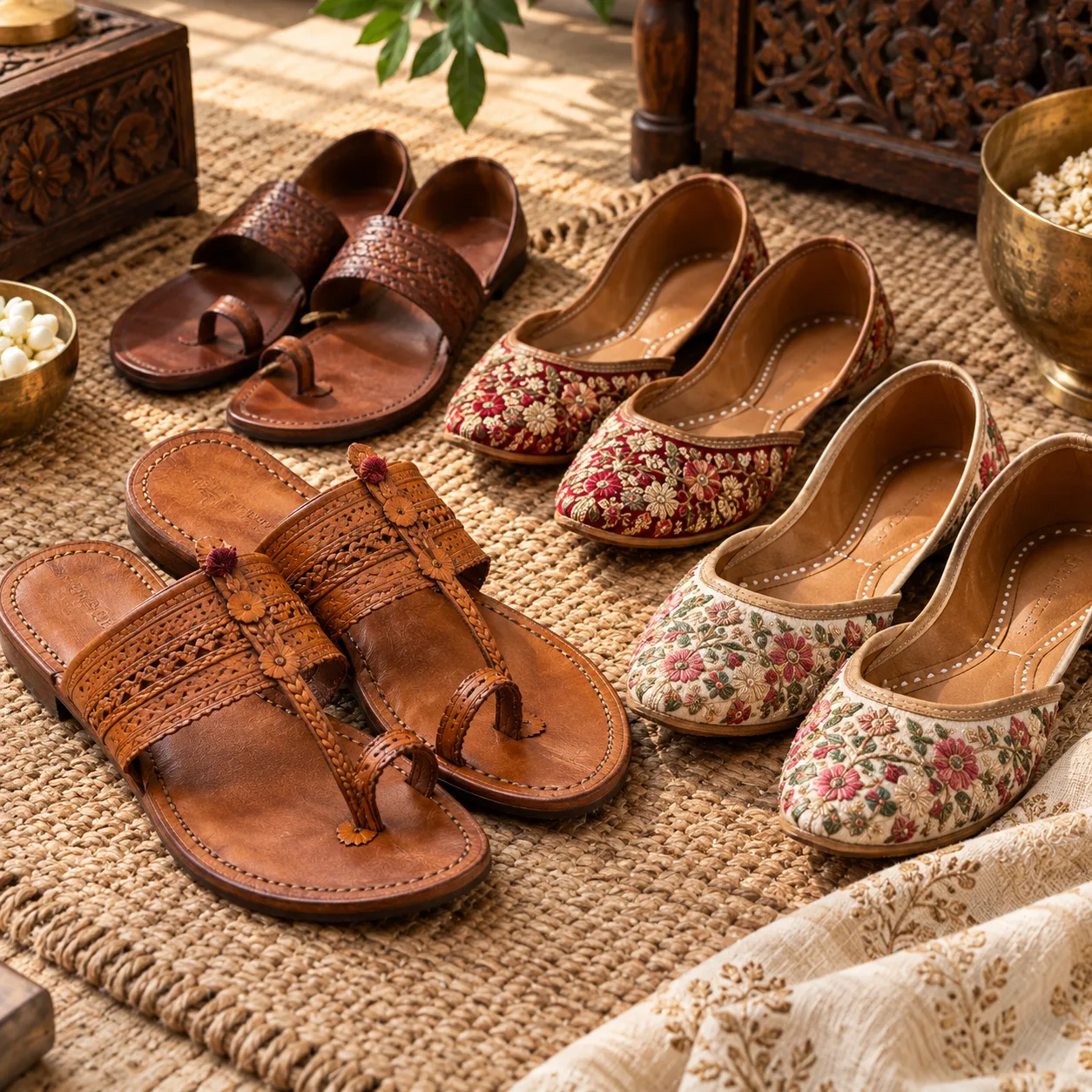 Sandals, Kolhapuris & Juttis