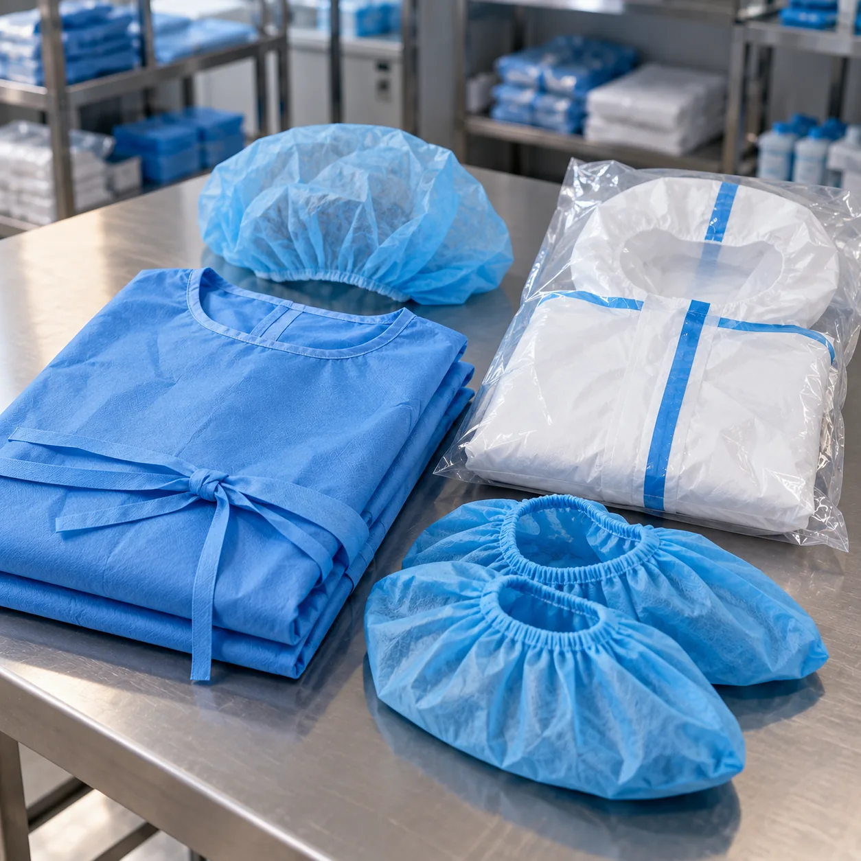 Surgical Gowns, Caps & PPE Kits
